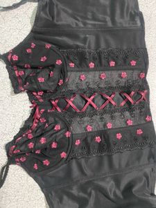 Floral Corset Bra