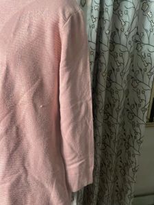 Cozy Pink Textured Sweater