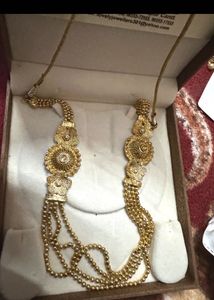Elegant Gold-Tone Layered Necklace Unused
