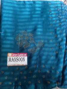 Teal Embellished Saree