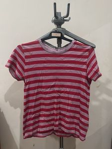 Striped Red and Pink T-Shirt