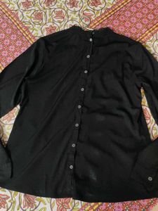Black Lace Trimmed Top