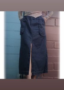 Denim Midi Skirt