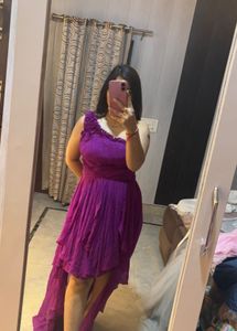 Stunning Purple One-Shoulder Dress 👗
