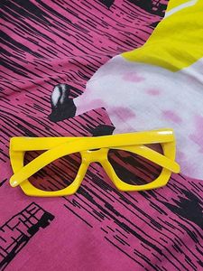 Retro Yellow Frame Glasses