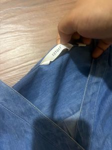 Denim Long Sleeve Top