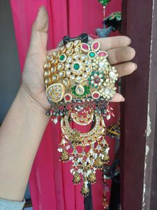 Handcrafted brass pendant Kundan Necklace