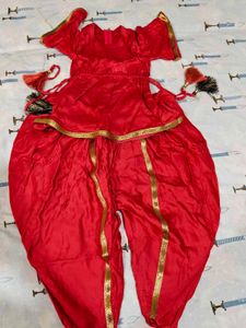 Beautiful Red Kurta Set with Dhoti Pants