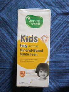 Kids Mineral Based Sunscreen
