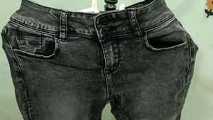 Washed Grey Skinny Fit Jeans
