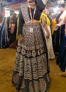 Elegant Ajrak Printed Lehenga Choli Set