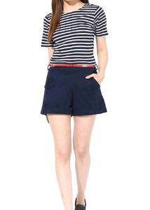 Miss chase Striped Blue Jumpsuit Shorts