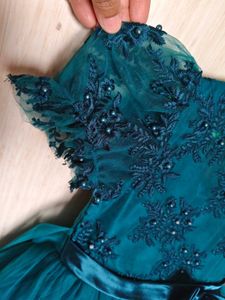 Sparkling Teal Party Dress