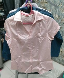 Pink Button-Down Shirt