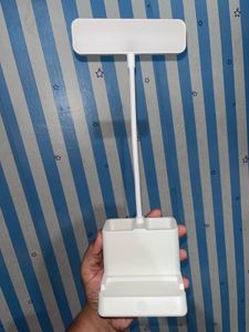 White Desk Organizer & Phone Stand