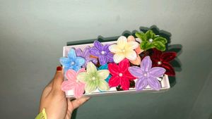 single piece handmade Cute Flower Hair Clips