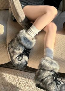 Millennial Style Thick-Soled Furry Snow Boots