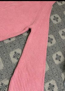 Pink Turtleneck Sweater