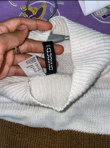 ZARA Cozy Striped Knit Sweater