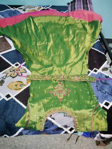 Premium Embroidered Green Gown