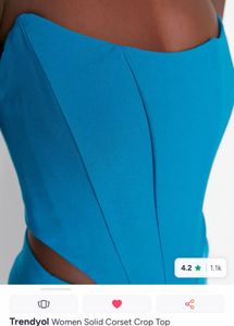 Vibrant Blue Corset Top