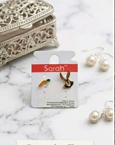 Cute Bunny & Carrot Earrings