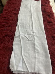 White Embroidered Dress Material