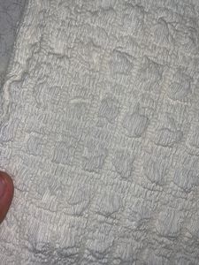 Cream Textured pants