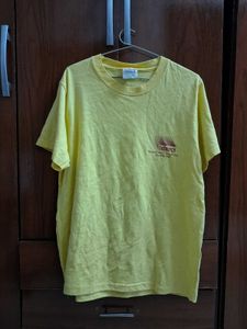 Hanes Yellow Regular 90s T Shirt