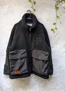 panmax paris Stylish Black Fleece Jacket