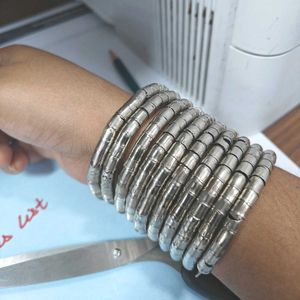 (New)Silver Bangle Bracelet