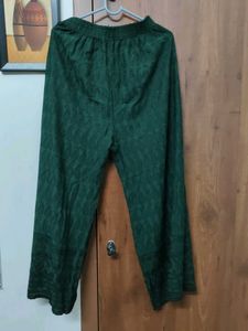 Elegant Green Palazzo Pants