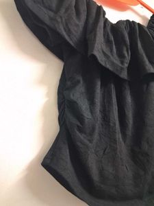 Off Shoulder Black top