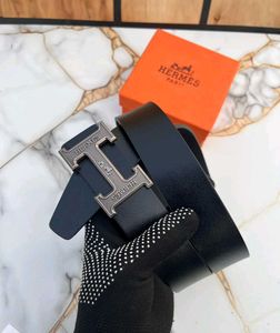 Hermes Designer Black Leather Belt