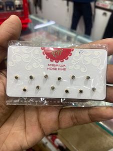 Premium nose pin ( Korean black diamond)