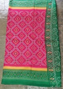 Green Bandhani Saree