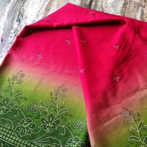 🍉 Watermelon Colour Saree