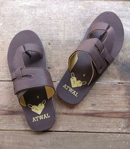 Atwal Men's Brown Walker Slippers (Size-6,7,8,9,10