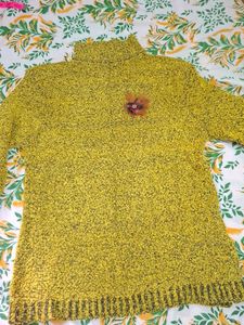 Cozy Yellow Turtleneck Sweater