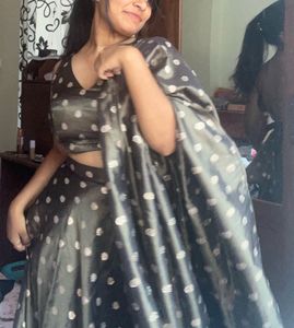 Polka Dot Lehenga Chaniya Choli Set