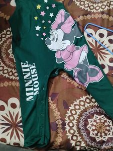 Cute Minnie Mouse Baby Jumpsuit