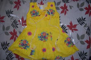 Brand New baby girl yellow frock