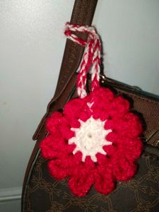 Crocheted Flower Charm