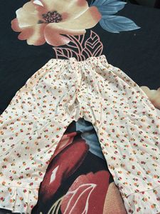 Cute Floral Print Pajama Set