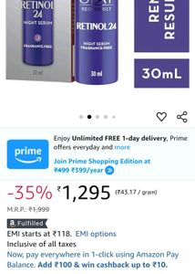 90% Off💥 New Seal Packed Olay Retinol Face Serum