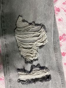 Ripped Flared Jeans