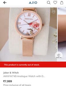 🆘last price /Joker &amp; Witch Rose Floral watch