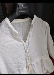 Forever 21 White  peplum top