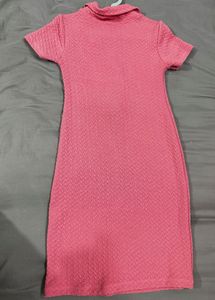 Pink Collared  Dress