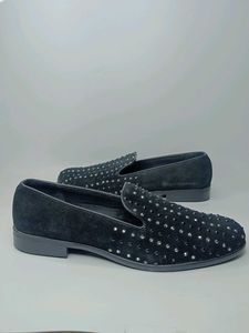 SKO Studded Suede Loafers